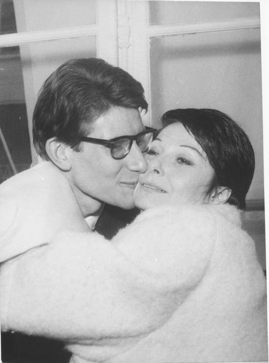 Yves Saint Laurent et Zizi Jeanmaire  29/01/1962-Photo Interpress