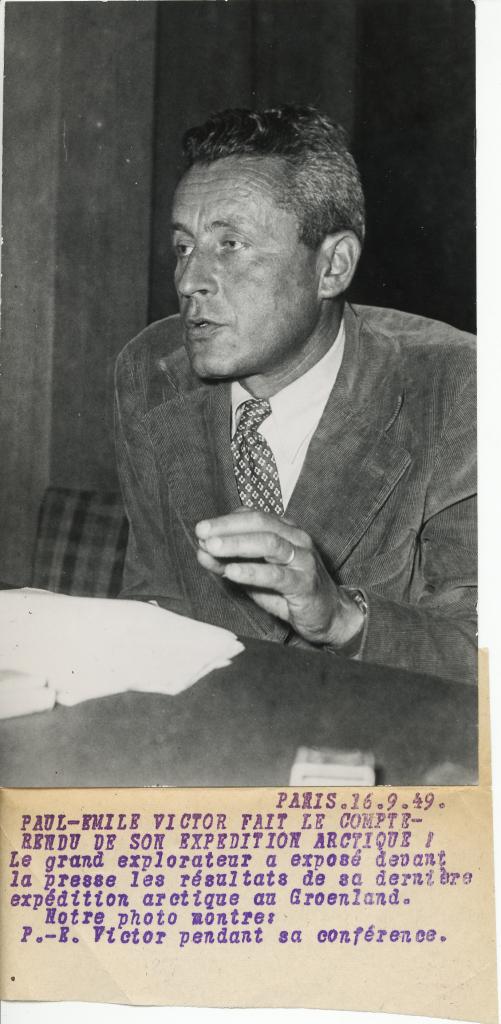 Paul Emile Victor -Presse 1949