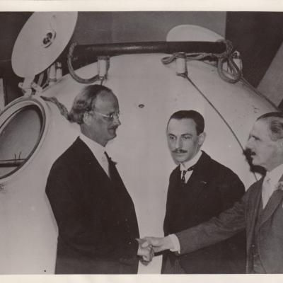 Pr Auguste Piccard (1884-1962) qui inspira à Hergé le professeur Tournesol 1932