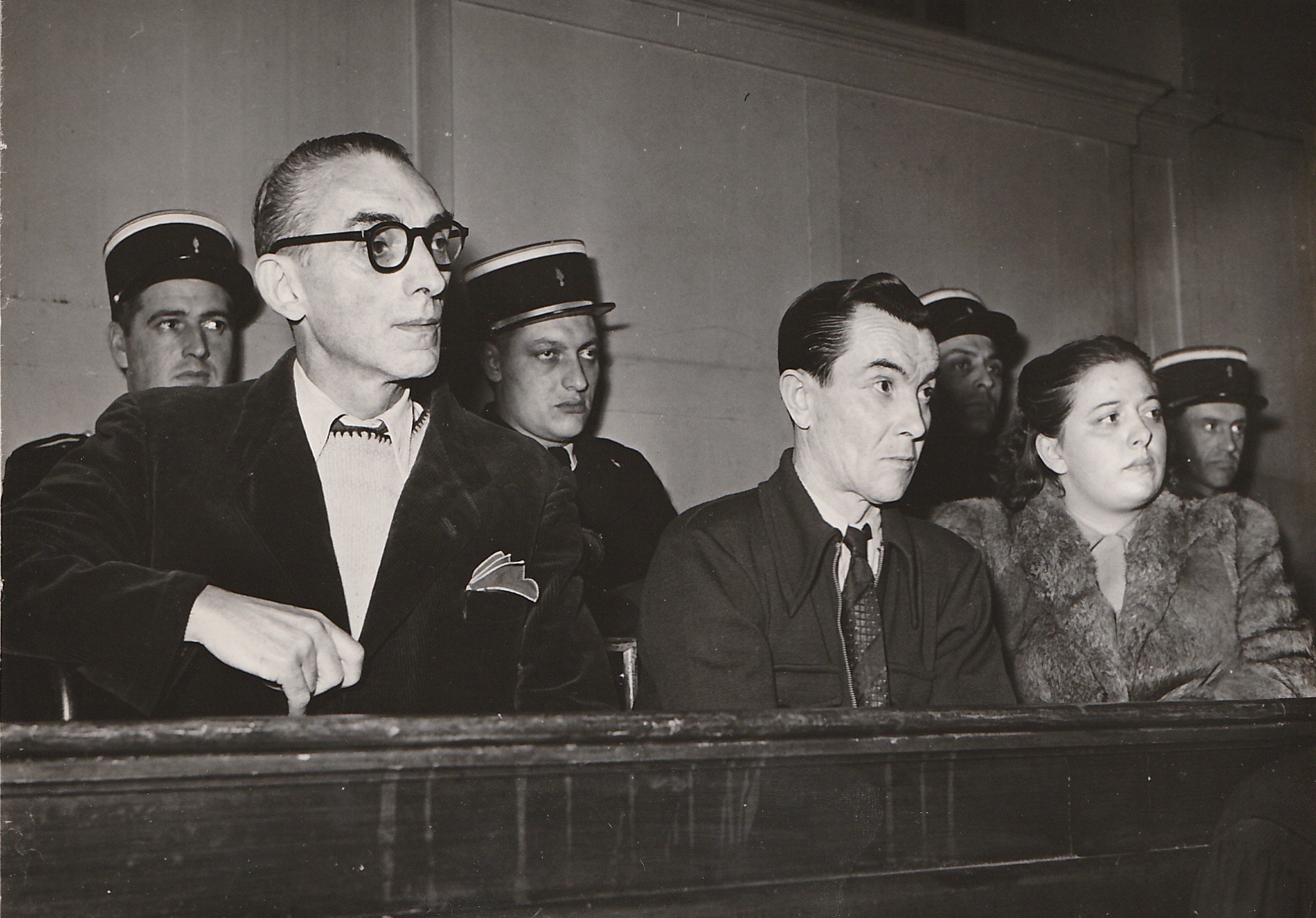 Millionnaire cambrioleur Daniel Touche au tribunal de Versailles 1952 Interpress