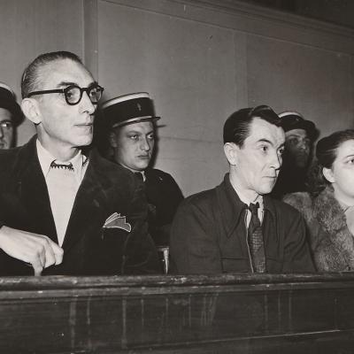 Millionnaire cambrioleur Daniel Touche au tribunal de Versailles 1952 Interpress