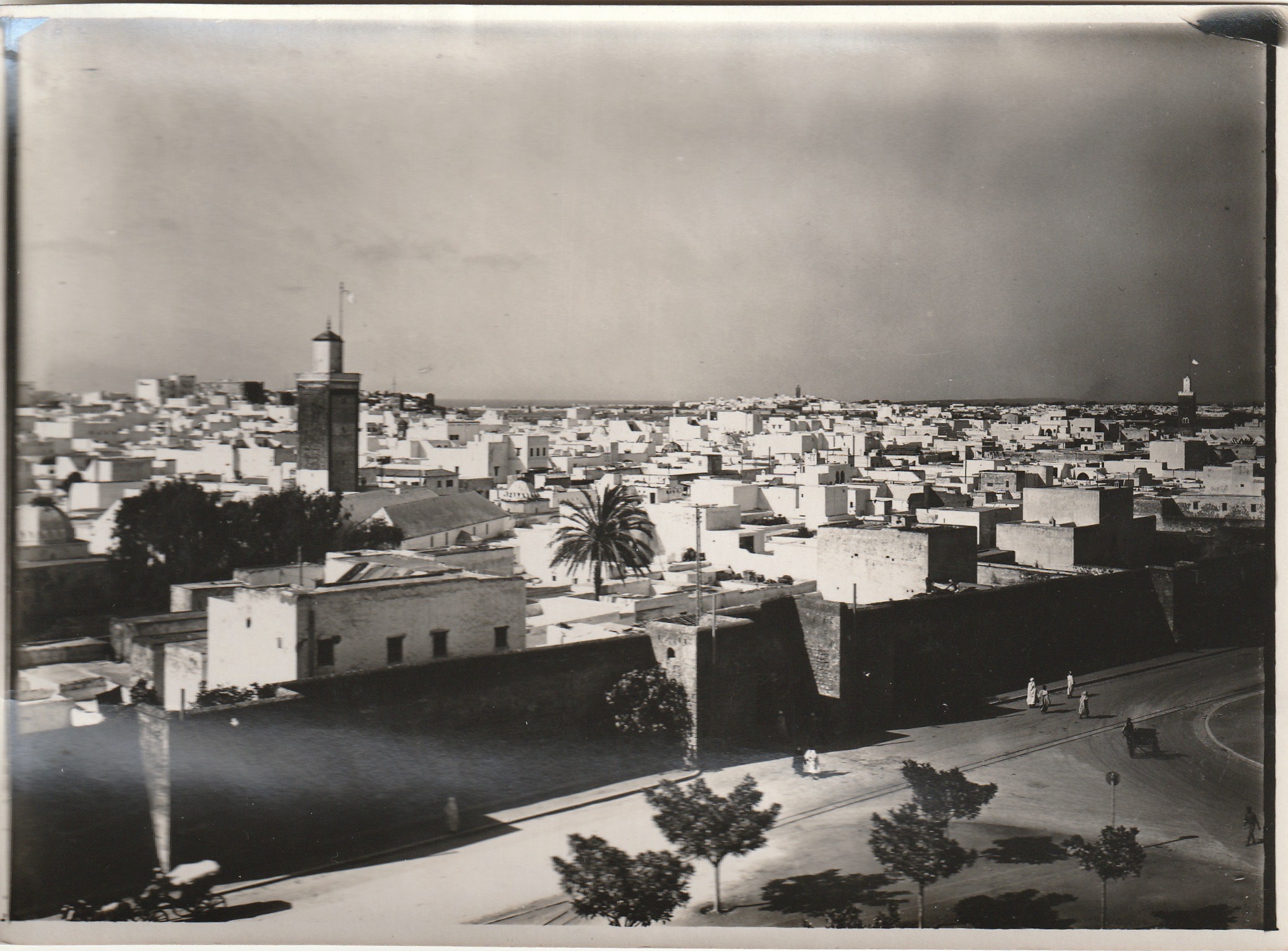 Maroc,  Rabat, vue générale  anonyme c.1880-1900